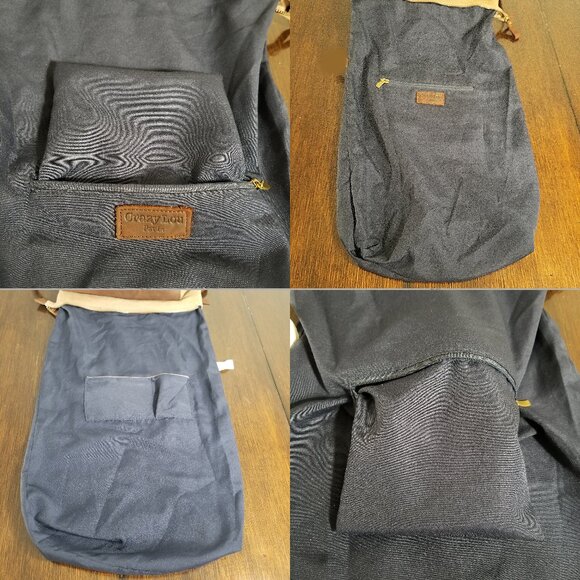 Canvas And Leather Bag Backpack Rucksac Quality Utility Travel Rustic Gorpcore - Picture 16 of 16